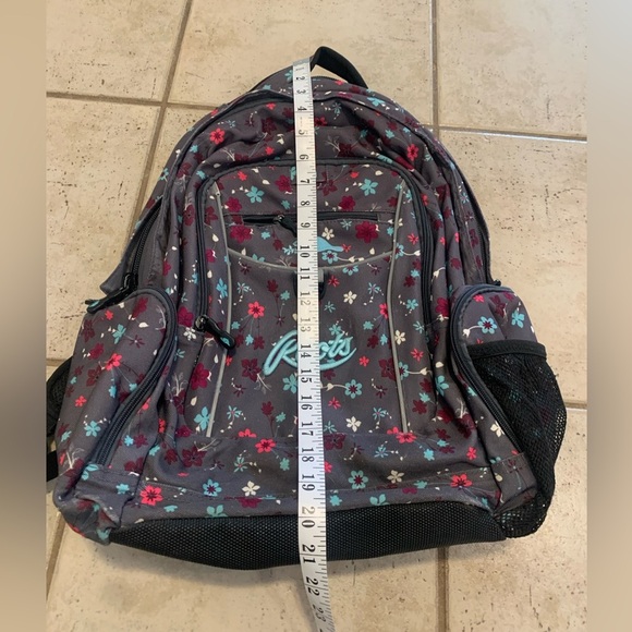 Roots Floral Pattern Large School/Travel Backpack - Picture 9 of 10